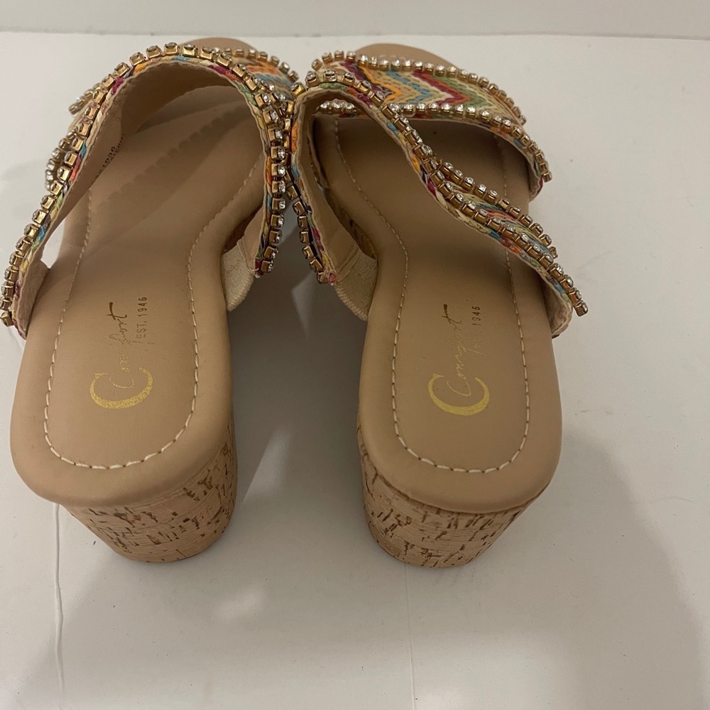 Colorful Woven Women's Sandals - Picture 3 of 6